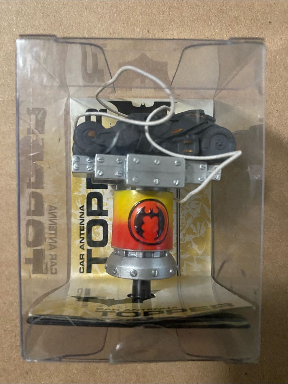 Batman Begins Red and Yellow Car Antenna Topper